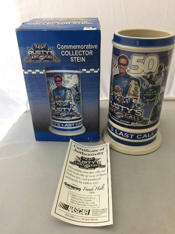 lot 18 image: Miller Lite Rustys Last Call Beer Stein