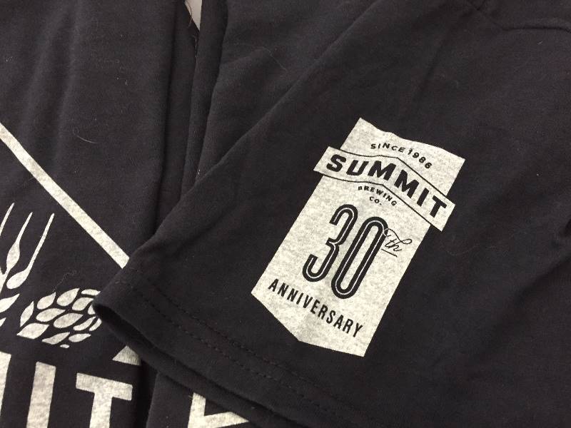 lot 20 image: 2 New SUMMIT Brewing Co Tshirts XL