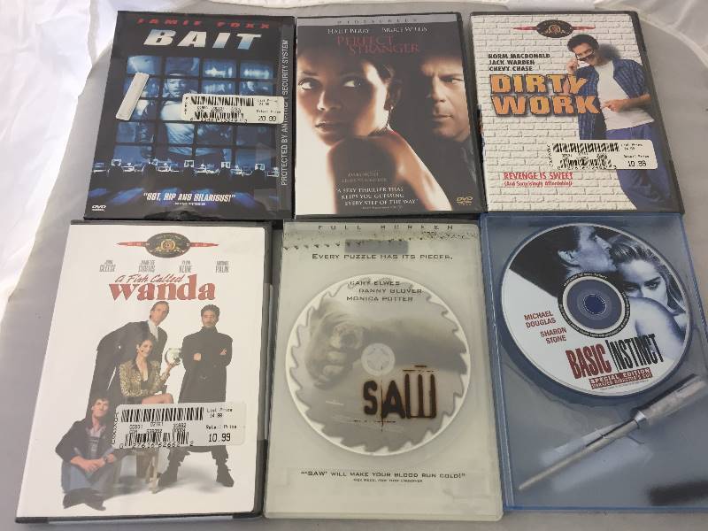 lot 65 image: 6 DVDs - 4 Unopened