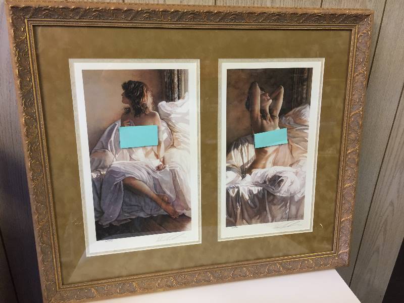 lot 36 image: Steve Hanks LE Framed Print Set with COA