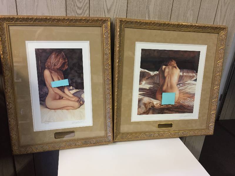 lot 34 image: Steve Hanks LE Framed Print Set with COA