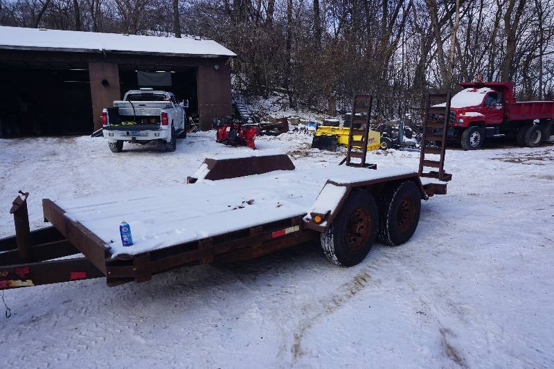 1995 Felling Tandem Axle 16 Equipment Trailer