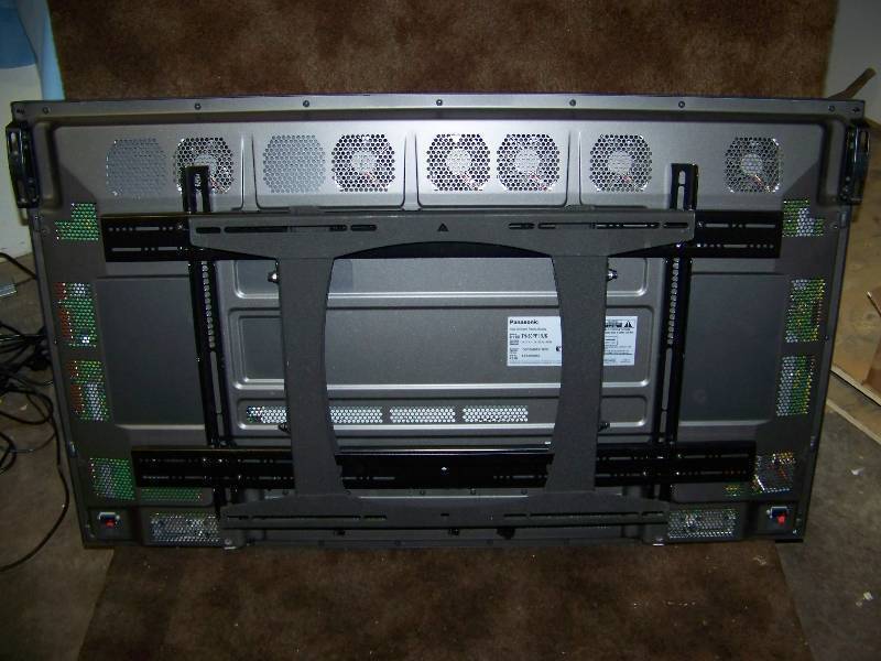 lot 1 image: 50, Panasonic, Plasma, HD (High Definition) Display  Monitor with Remote Control and Chief Wall Mount