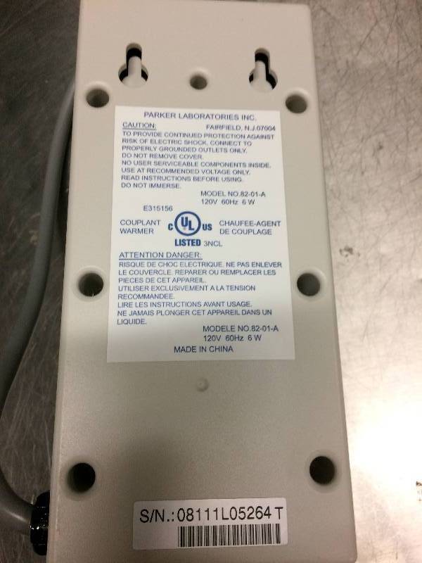 lot 41 image: Parker Laboratories Thermasonic Ultrasound Gel Warmer