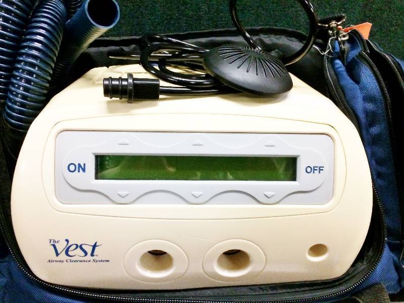 lot 55 image: WOWOW Retails Used $5000 Hill Rom The Vest Airway Clearance System - Excellent Working Condition with 2 Vest Wraps & Carry-on Bag