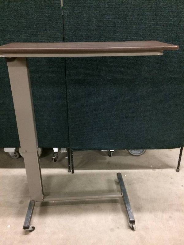 lot 43 image: Adjustable Hospital Bed Overbed Table