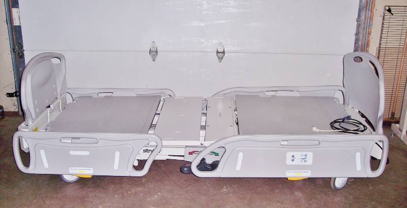 lot 6 image: GIVE YOUR LOVED ONE THE BEST Stryker MedSurg Go Bed Plus Power Motorized Adjustable 500lb Capacity Hospital Nursing Home In-Home Health Patient Care Bed Built In Weight Scale & Bed-Exit Alarm Plugs Into Regular Light Socket Free Used Comfortex Mattress