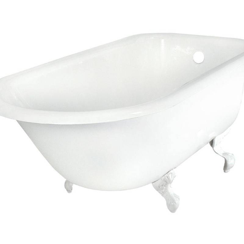 Elizabethan Classics 60 In Roll Top Cast Iron Tub Less Faucet