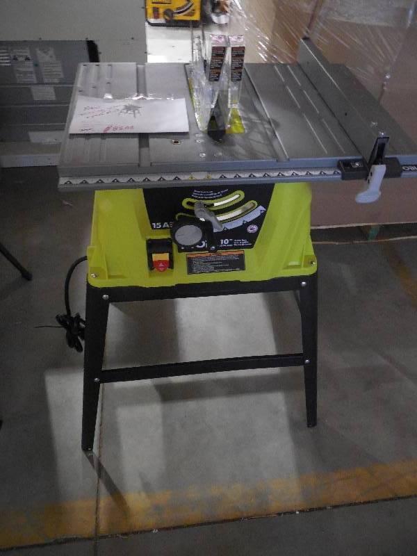 lot 74 image: Ryobi 15 Amp 10 in. Table Saw