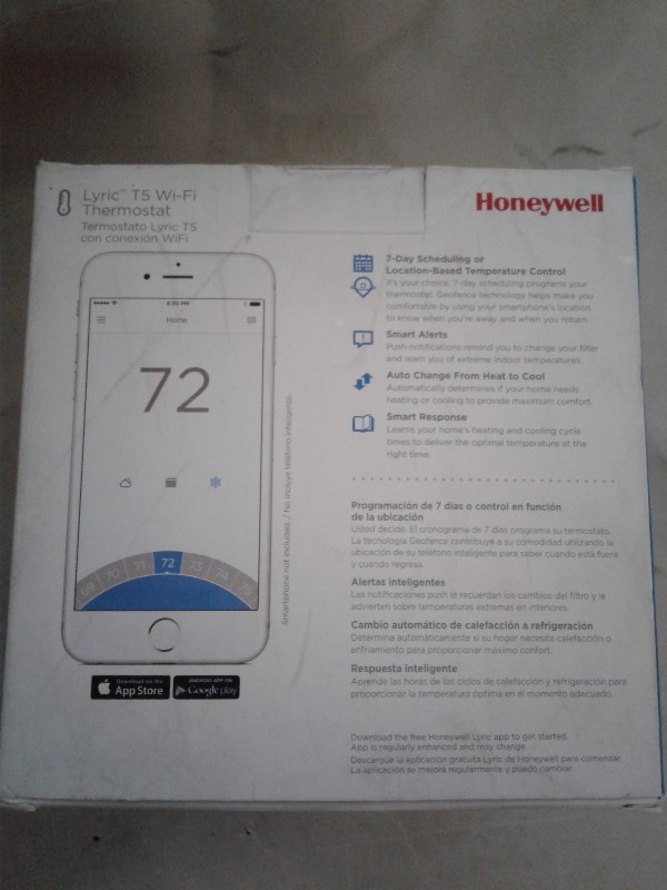 lot 3 image: Honeywell Lyric Round WIFI Smart Thermostat