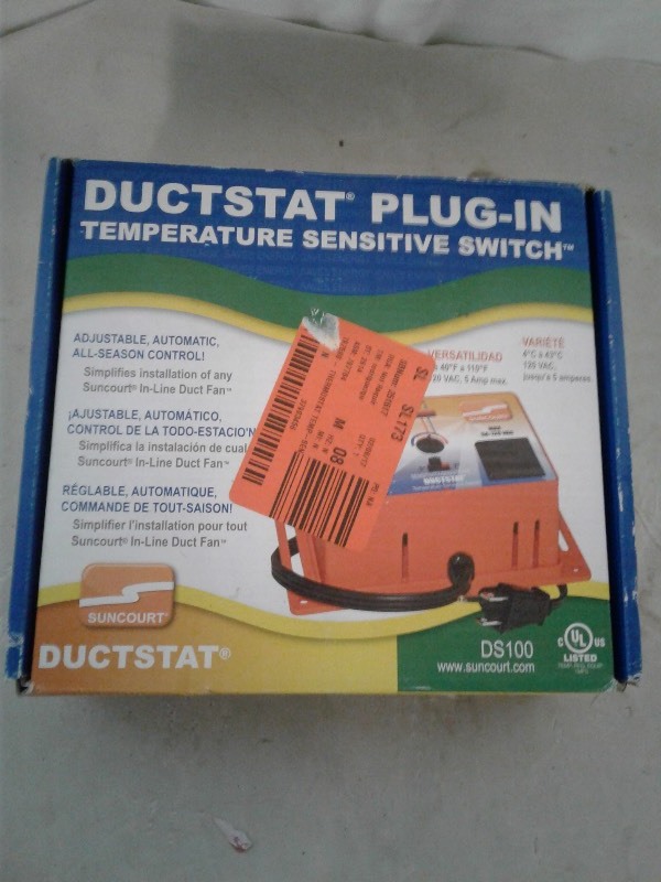lot 46 image: Ductstat Plug-in Temperature Sensitive Switch