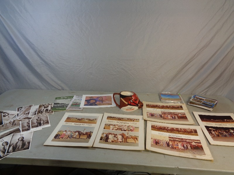 lot 42 image: 1970s Horse Racing Pictures, Native American Items, Postcards