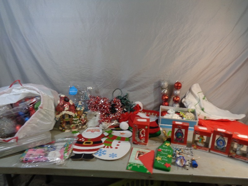 lot 91 image: Disney Ornaments, Holiday Decor, More