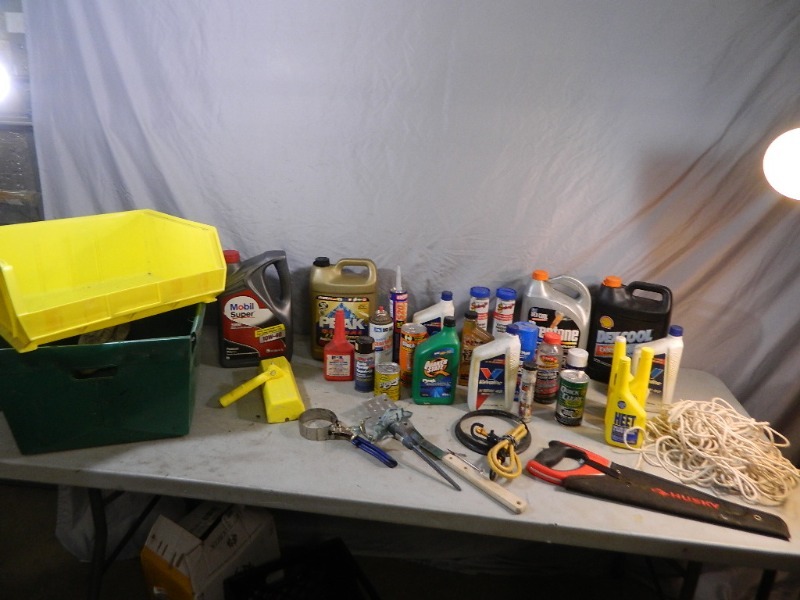lot 101 image: Shop Chemicals, Tools, Etc