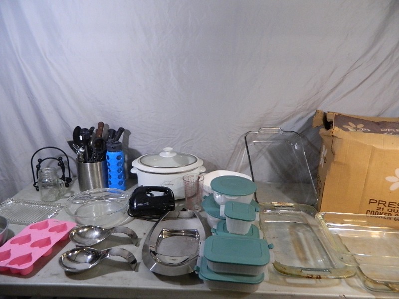 lot 118 image: Pyrex, Canner, and More