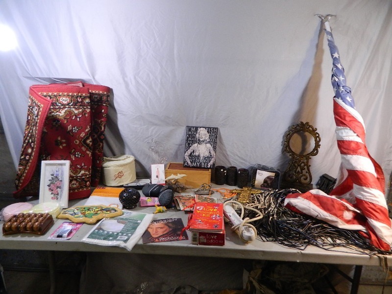 lot 127 image: American Flag, Rod Stewart Record and More