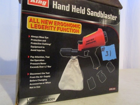 lot 31 image: Hand Held Sandblaster