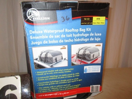 lot 36 image: Stallion Deluxe Roof Top Bag Kit