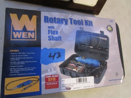 lot 43 image: Wen Rotary Tool Kit