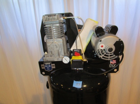 lot 53 image: Industrial Air 60 Gallon Verticle Air Compressor
