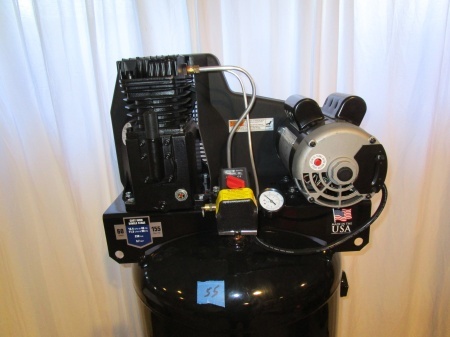 lot 55 image: Industrial 60 Gallon Air Compressor