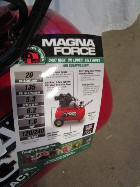 lot 58 image: Magna Force 20 Gallon Horizontal Tank