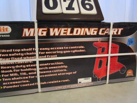 lot 76 image: Industrial Tools Welding Cart