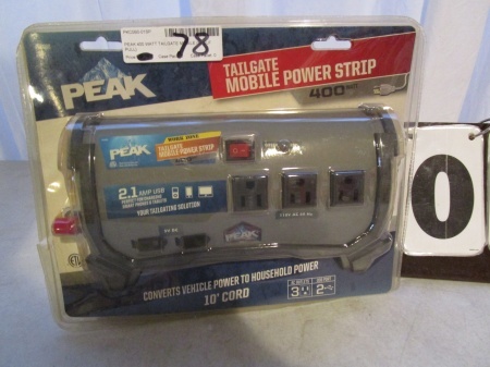 lot 78 image: Peak Tailgate Mobile Power Strip