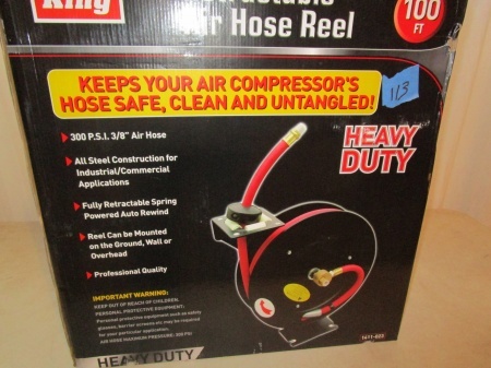 lot 113 image: Retractable Air Hose Reel