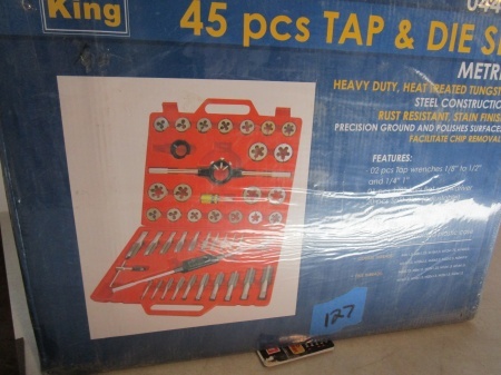 lot 127 image: 45 Pc Tap & Die Set