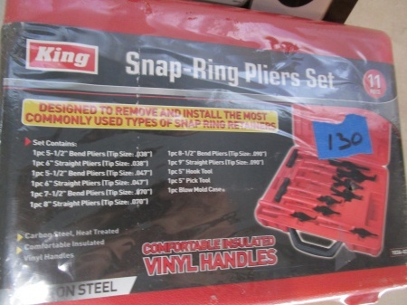 lot 130 image: Snap-Ring Pliers Set