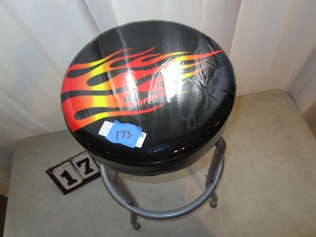 lot 173 image: Ultra Steel Flame Classic Shop Stool