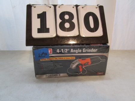 lot 180 image: 4-12 Angle Grinder