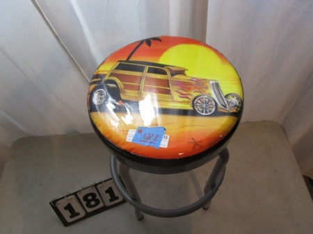 lot 181 image: Ultra Steel Hot Rod Classic Shop Stool