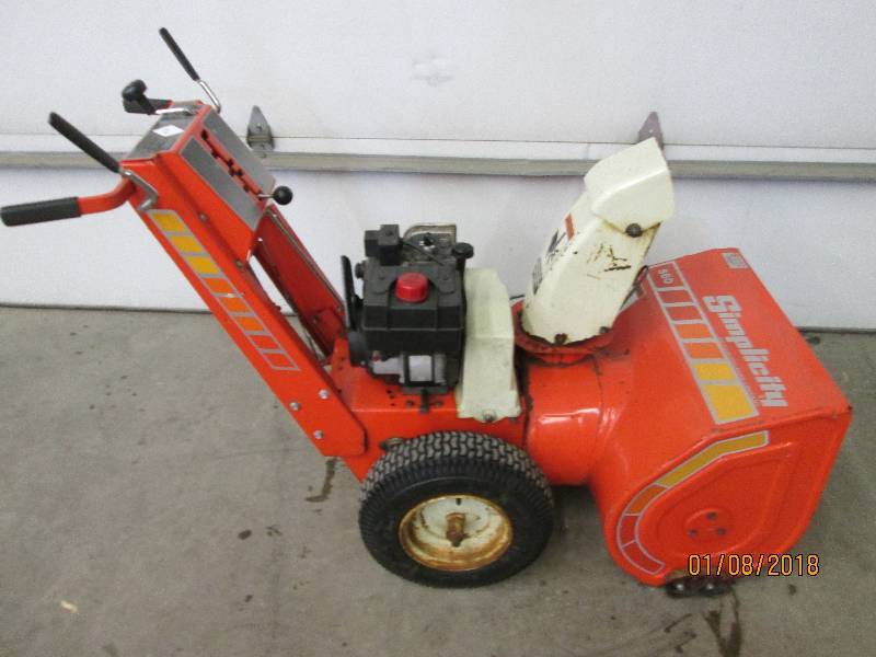 Simplicity Snow Blower LE January Snow Blowers KBID