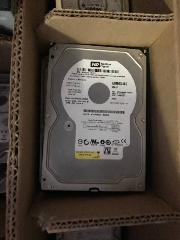 Computer hard drives.