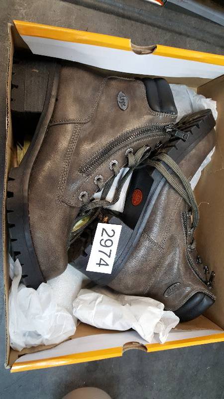lot 2974 image: Lugz Womens Flirt Hi Zip Boot  Boots  Stone - Size 8