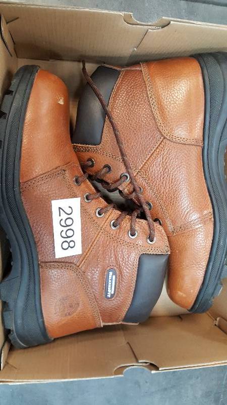 lot 2998 image: Skechers Mens Workshire 6 Safety Toe Boot  Boots Brown - Size 11.5