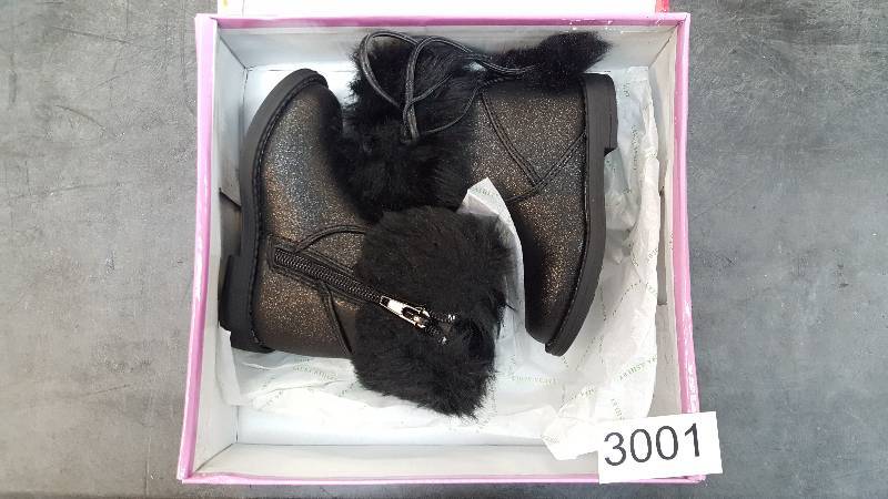lot 3001 image: Laura Ashley Girls Embellished Boot  Boots Black - Size 5