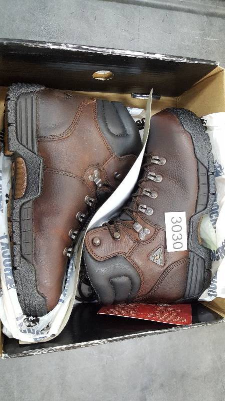 lot 3030 image: Rocky Mens Medium MobiLite 6 Steel Toe Boot  Boots Leather Brown - Size 9.5