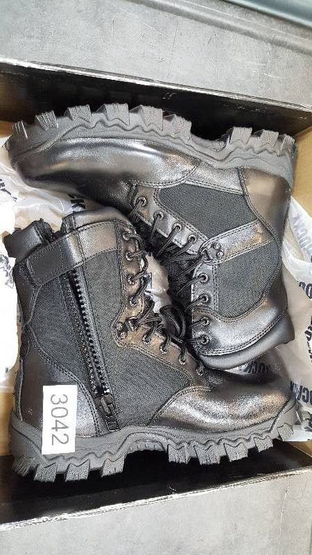 lot 3042 image: Rocky Mens Alpha Force 8 Duty Boot  Boots Black - Size 10 Wide