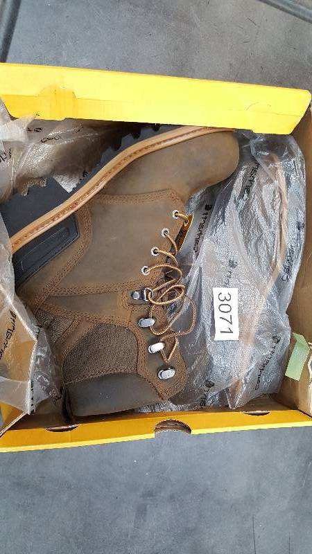 lot 3071 image: Carhartt 8 Mens Composite Toe Logger Boot  Boots Color - Brown Size - 8