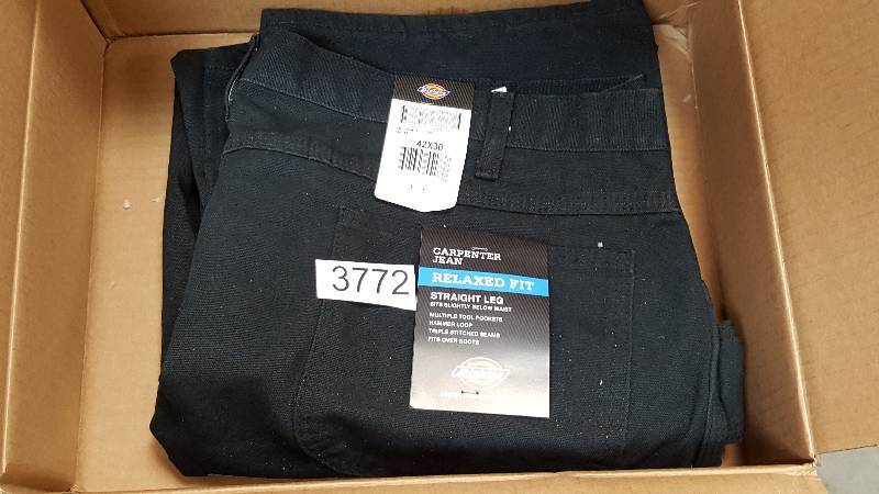 lot 3772 image: Dickies Carpenter Jeans Black - Size 42W 30L