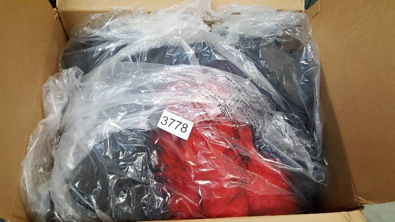 lot 3778 image: Rocawear Womens Plus Hooded Fishtail Parka Coat  Jacket  - Red  Black - Size 3XL