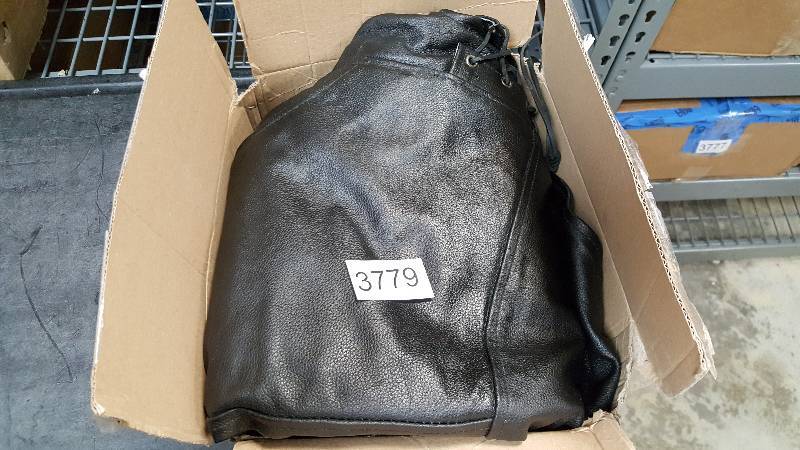 lot 3779 image: Event Leather Mens Basic Motorcycle Coat  Jacket - Black Size 2XL  2X