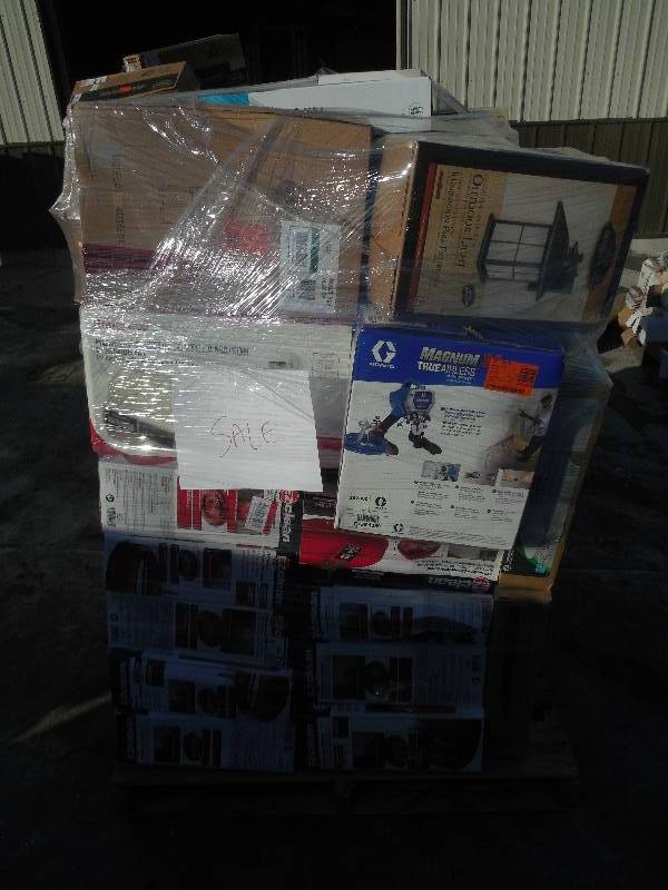 PALLET LOT OF GENERAL MERCHANDISE AND TOOLS