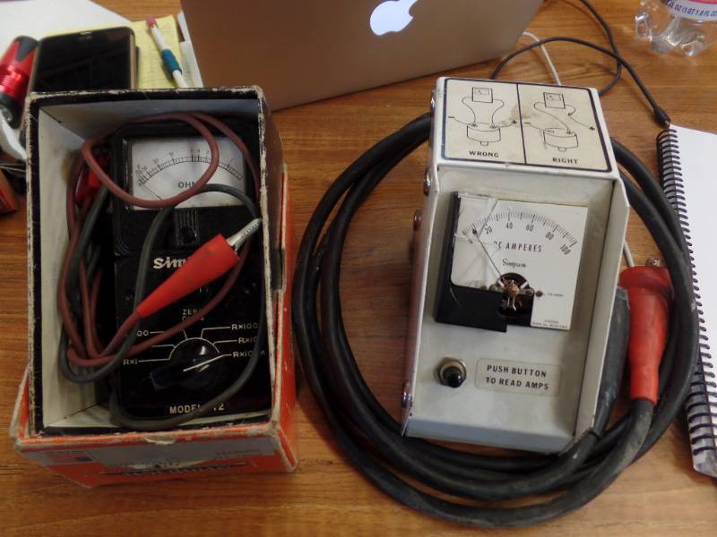 SIMPSON OHM AND AMP METERS