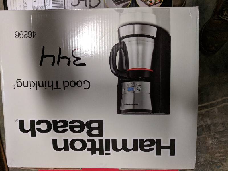 lot 344 image: Hamilton Beach 10-Cup Thermal Carafe Programmable Coffeemaker