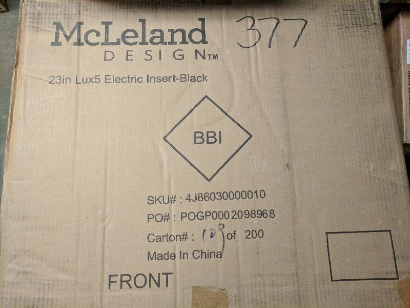 lot 377 image: Electric Fireplace Heater Insert