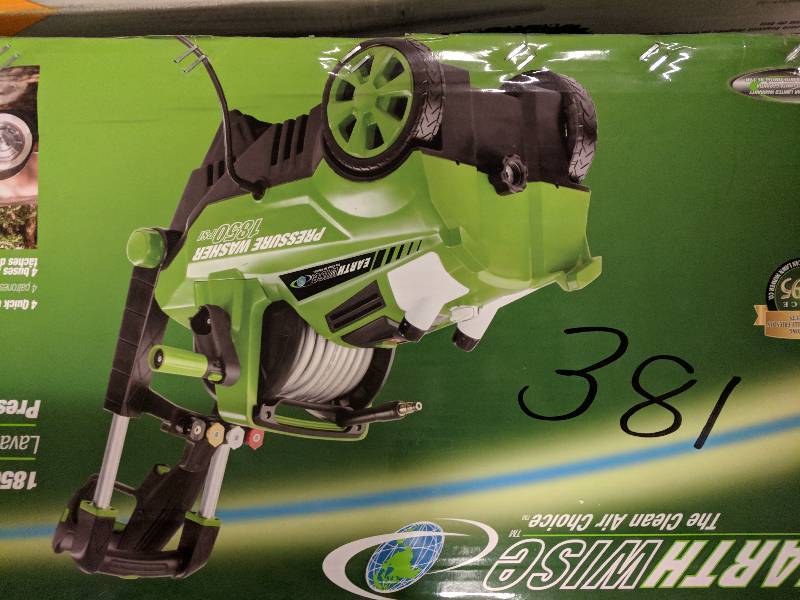 lot 381 image: Earthwise 1850 PSI Electric Pressure Washer